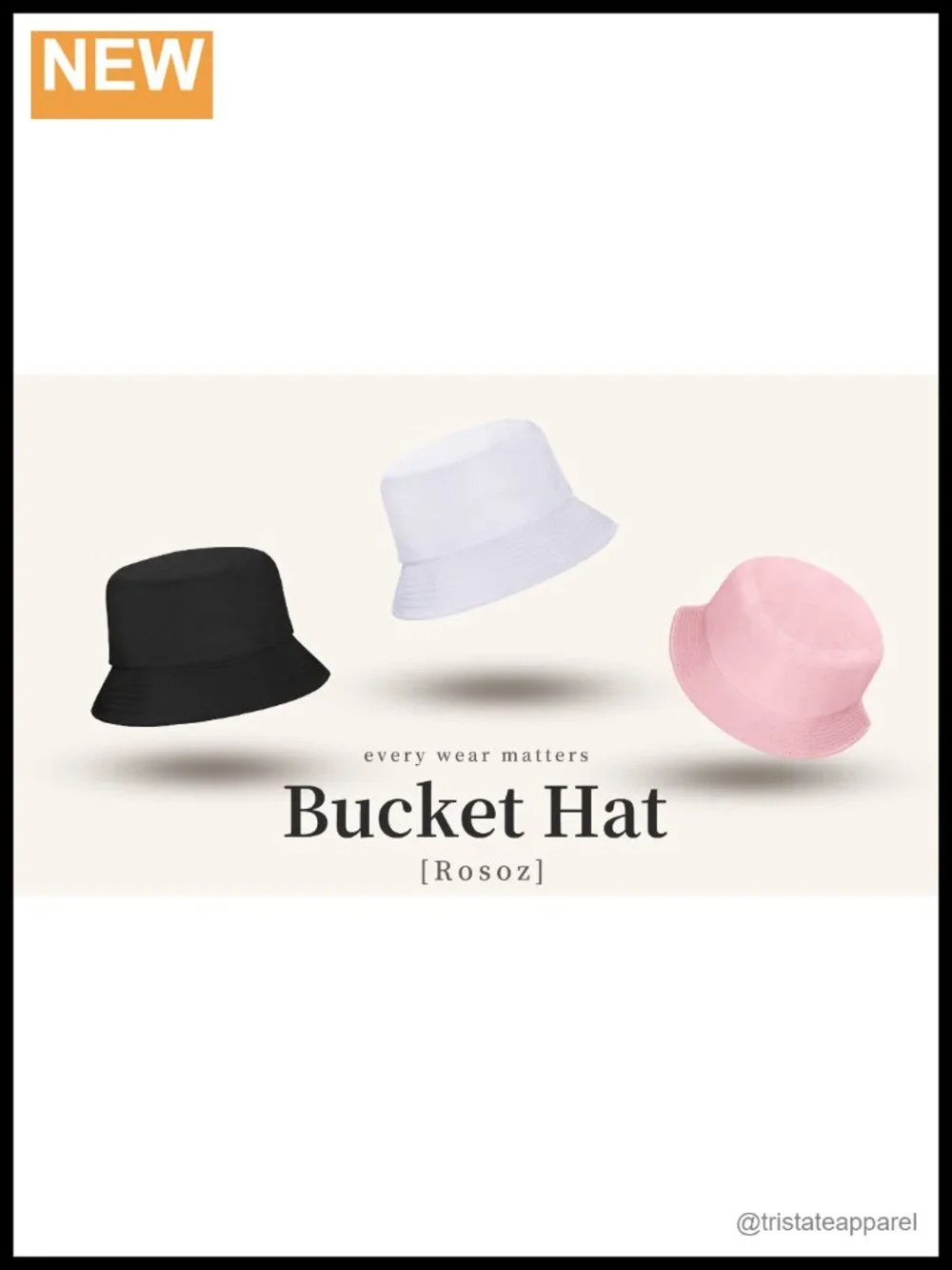 100% Cotton Unisex Bucket Hat UPF 50+ Sun Protection Foldable Travel Beach